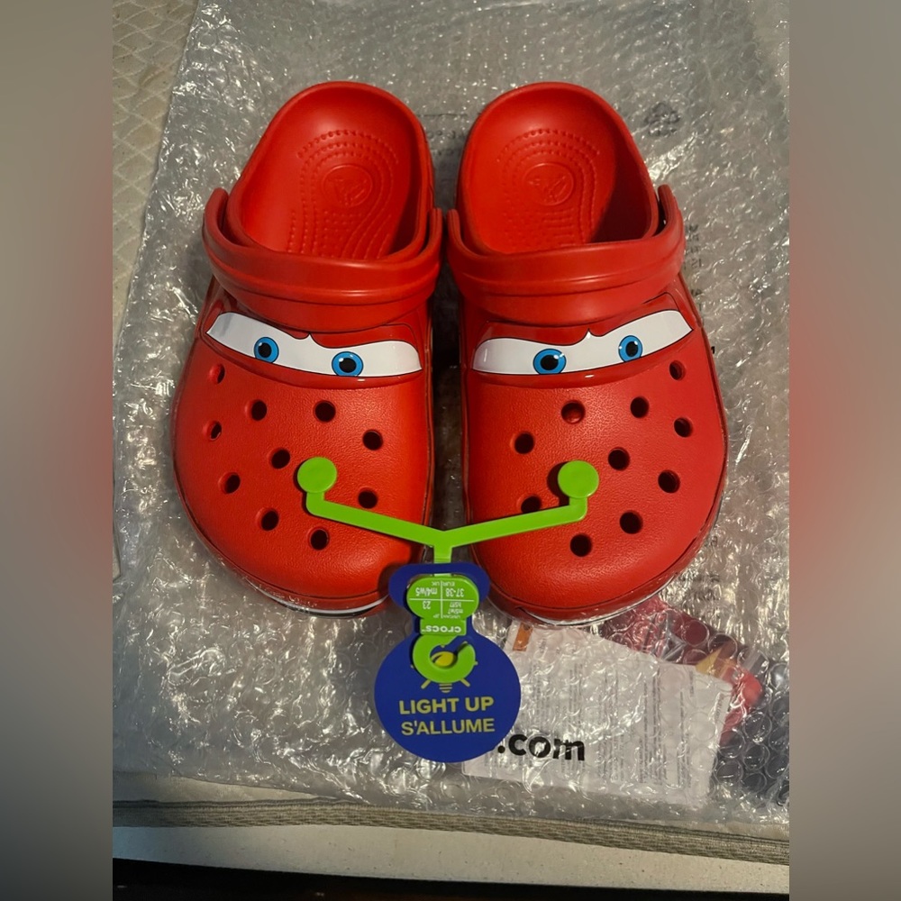 Limited Edition Lightning Mcqueen Crocs
